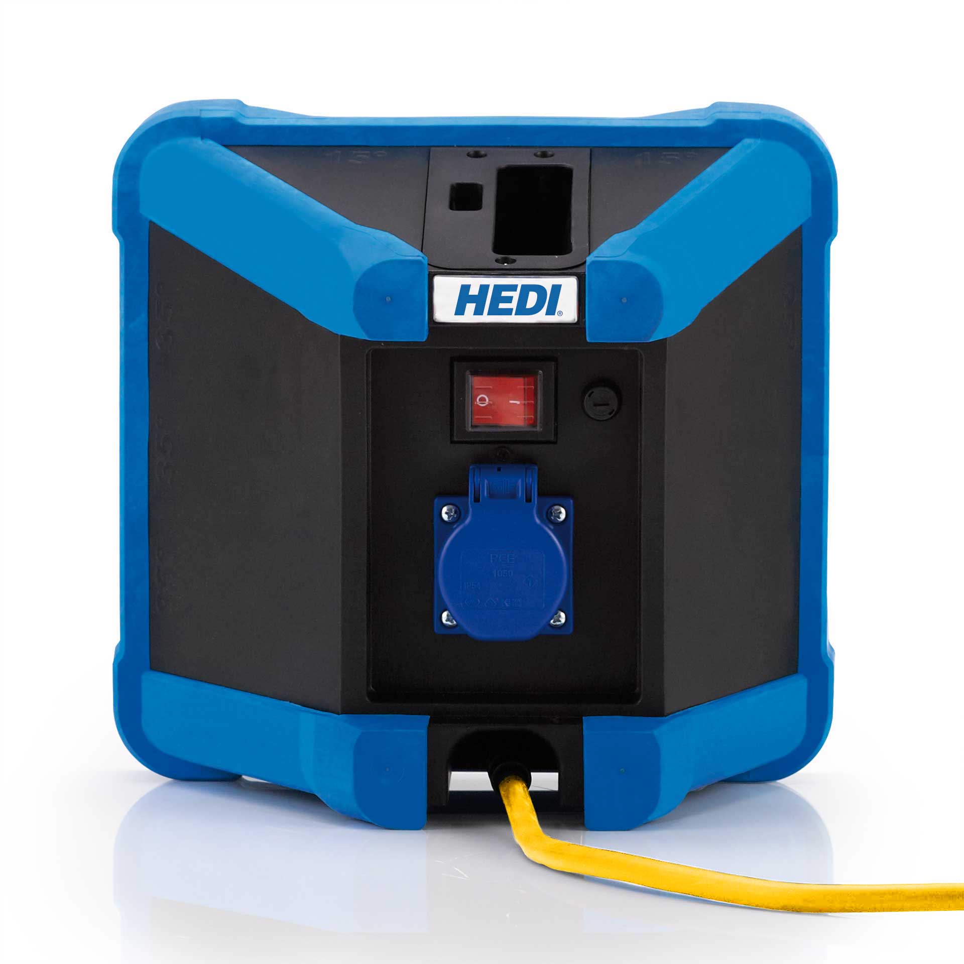 HEDI Arbeitsleuchte LEDCUBE Notlicht mit H07BQ-F Rückseite
