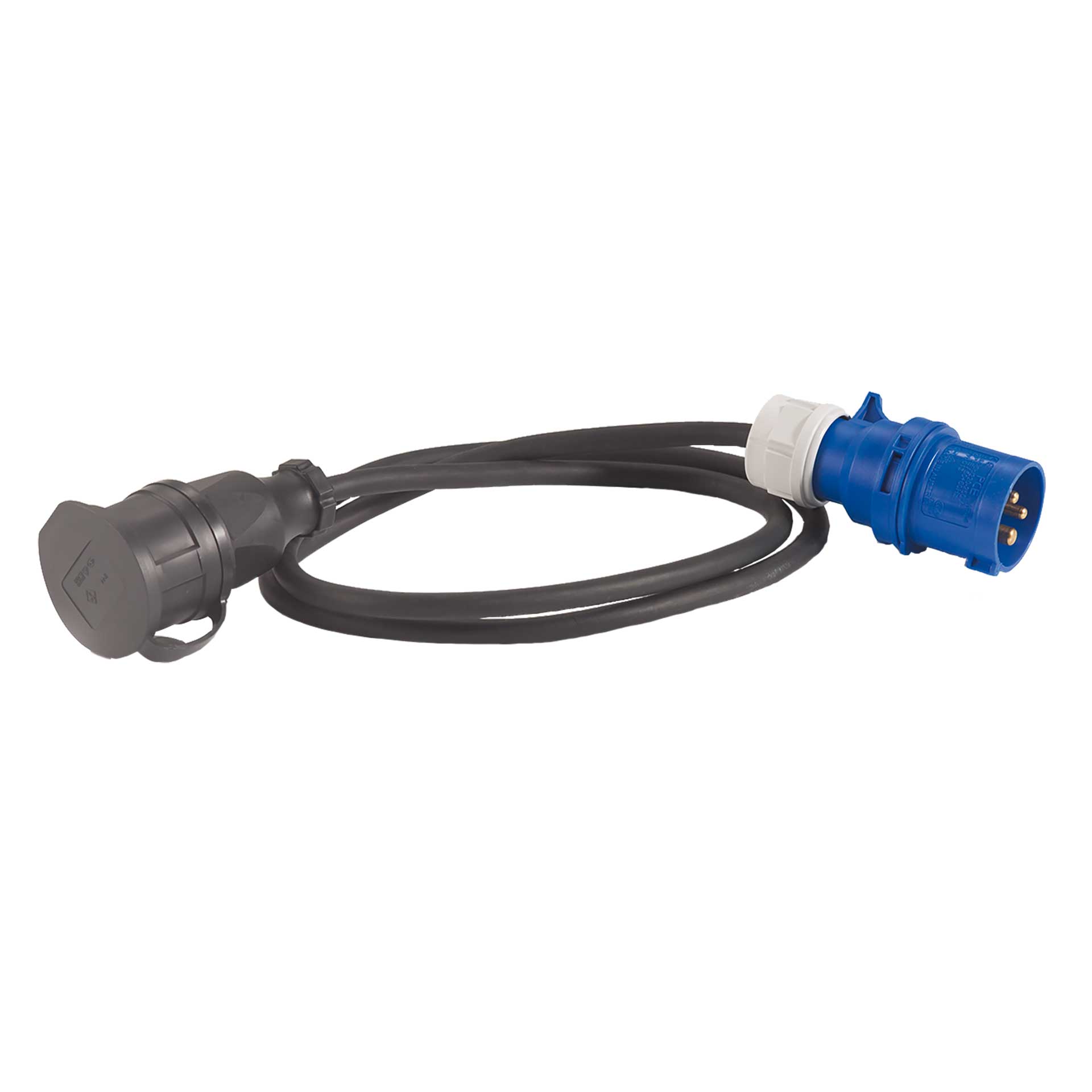HEDI CEE-Adapterkabel 250 V CEE 3x16A auf Schutzkontakt