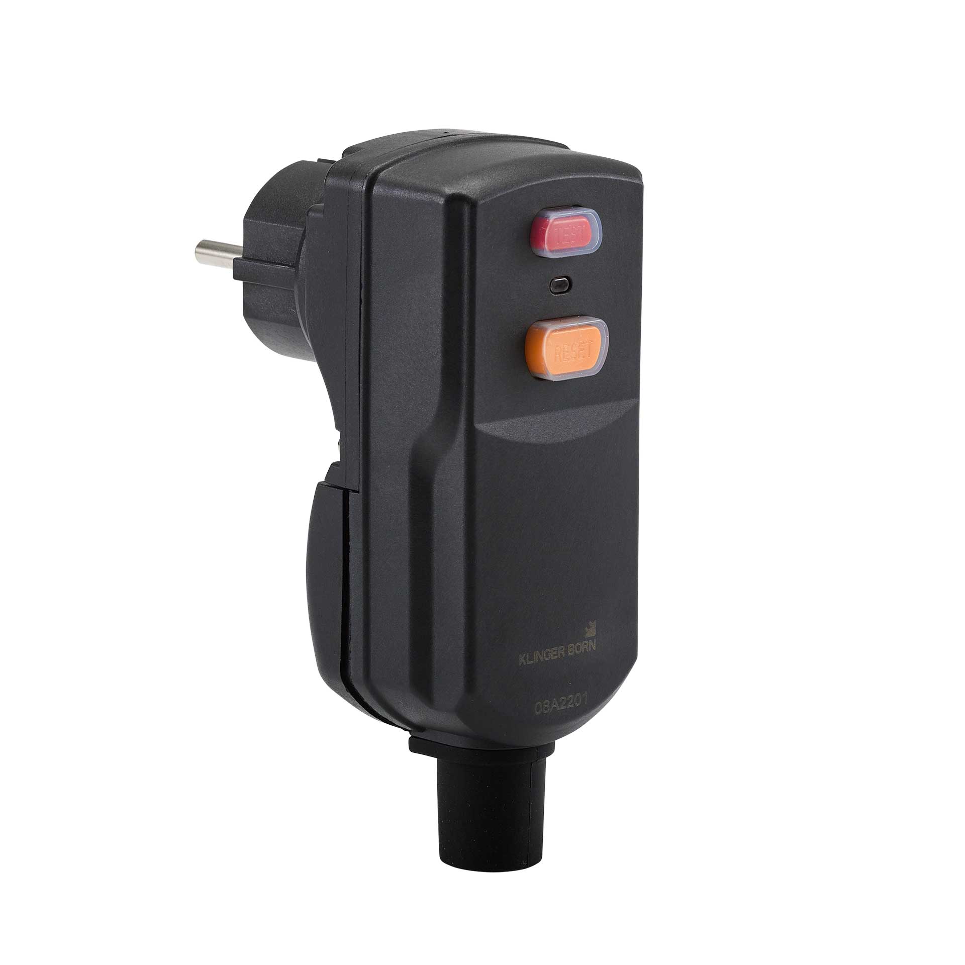 HEDI Personenschutz-Winkelstecker PRCD