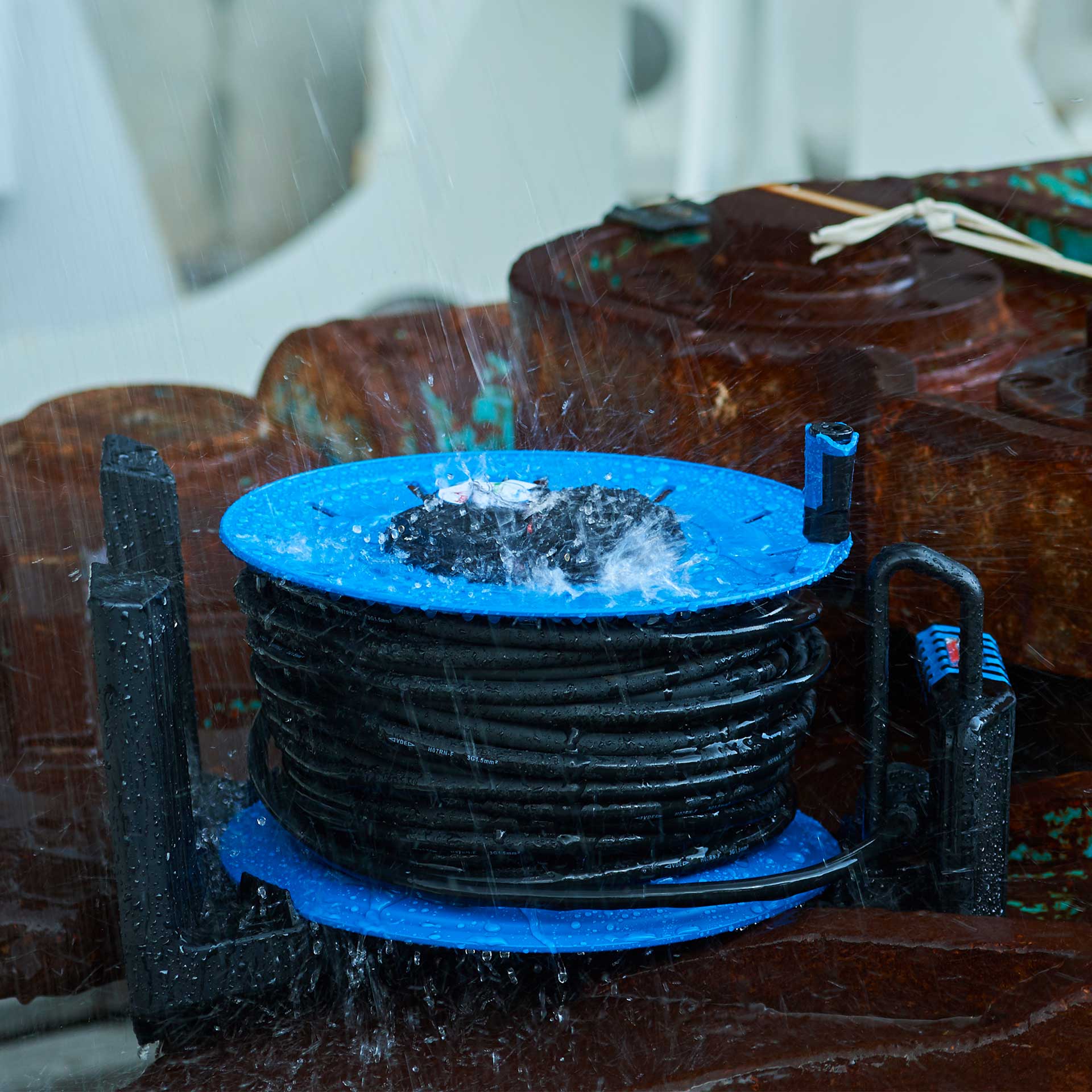 HEDI Kabeltrommel 33m H07RN-F 3G2,5 Generation 7 Champion Wasserablauf