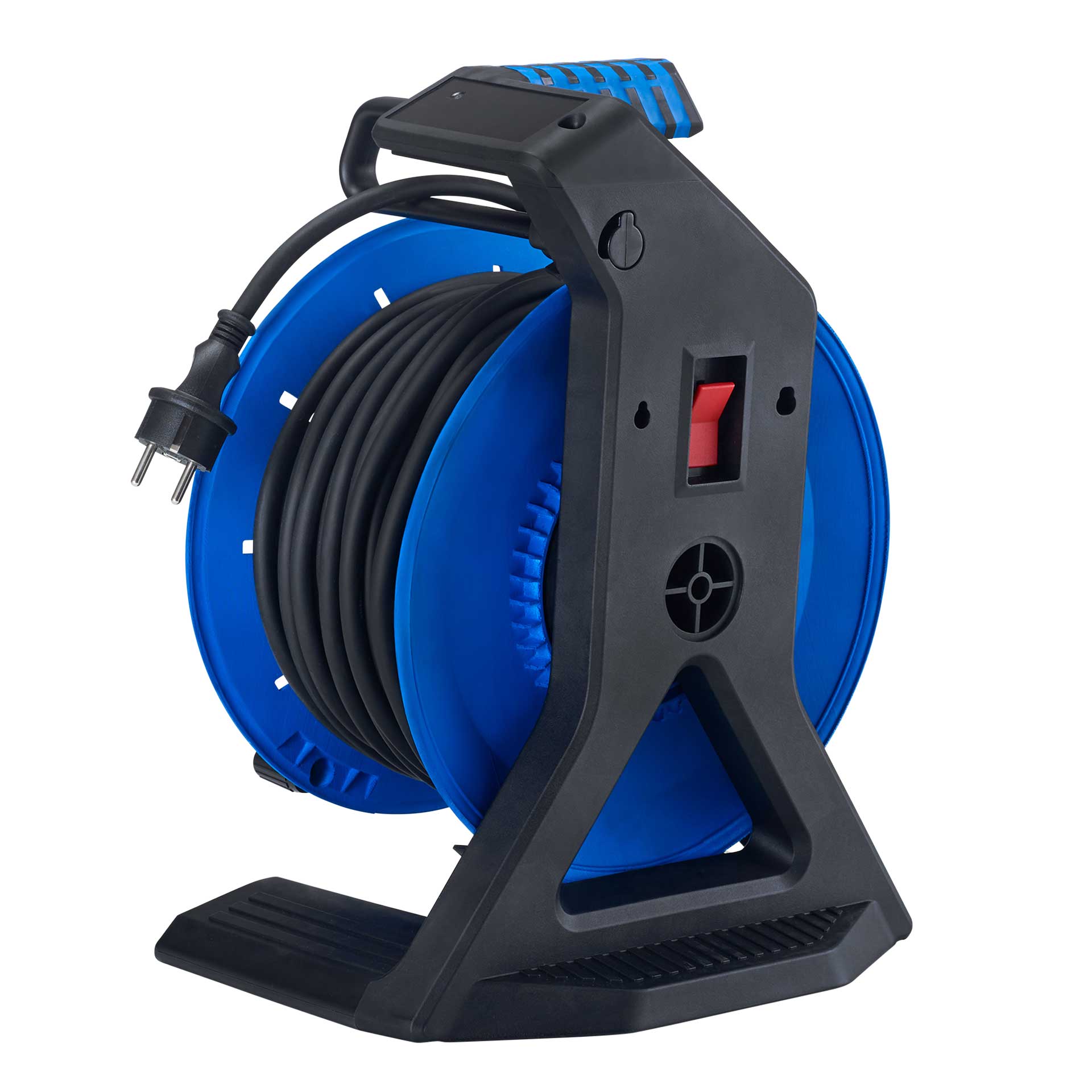 HEDI Vollkunststoff-Kabeltrommel Companion Plus H07RN-F 3G2,5 50m Rueckseite