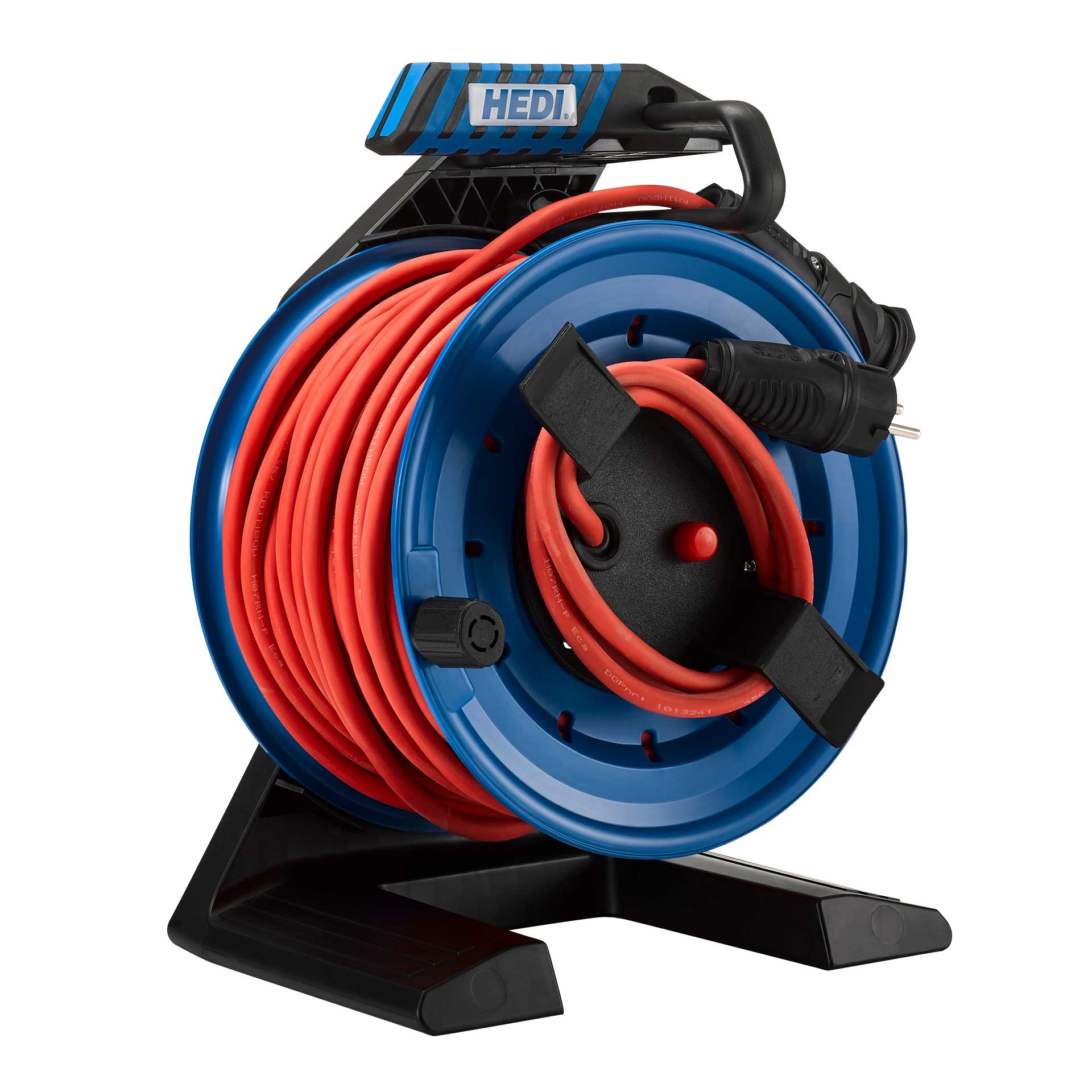 HEDI Gerätekabeltrommel 25 m H07RN-F 3G1,5 rot IP44 Generation 7 Companion