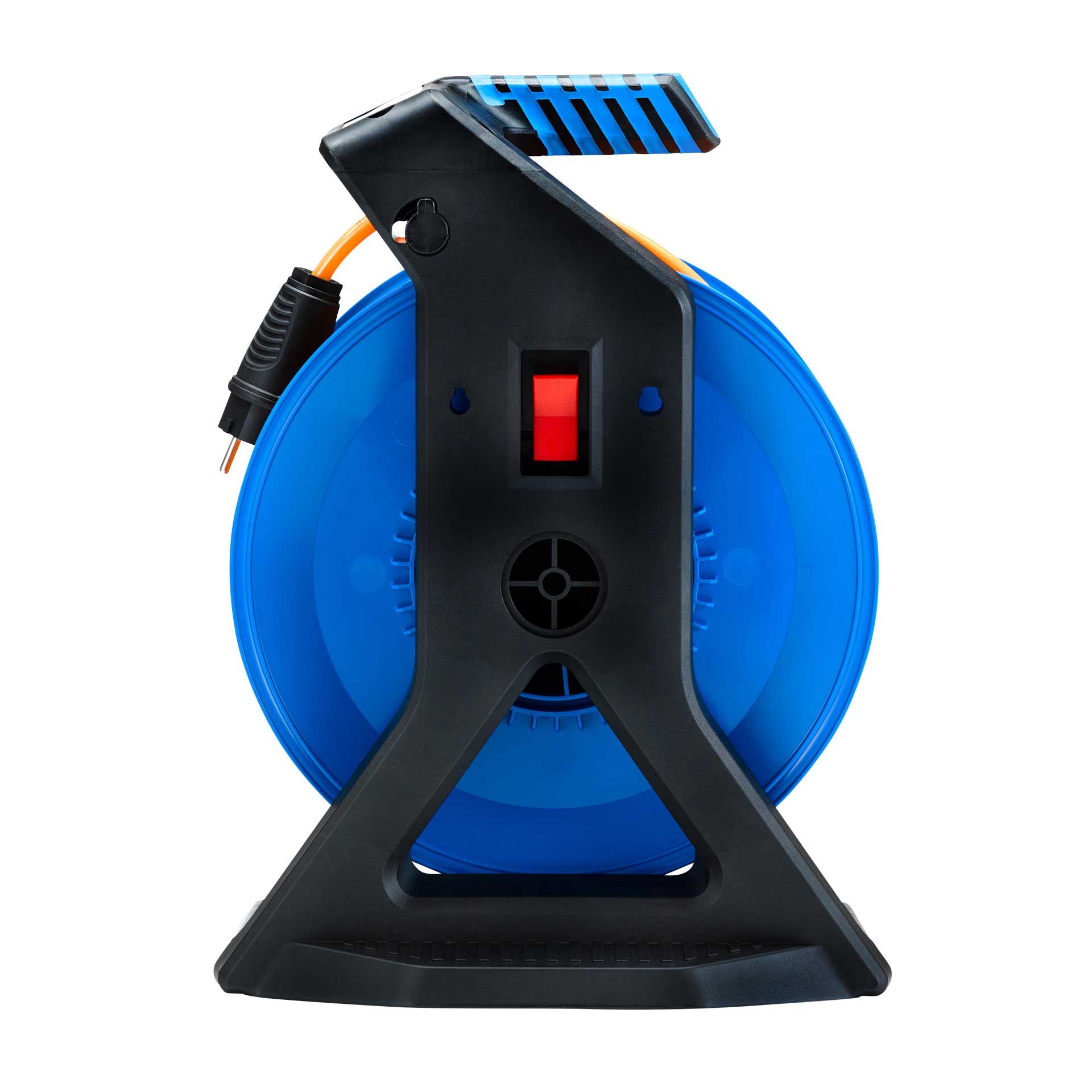 HEDI Vollkunststoff-Kabeltrommel Companion Plus H07BQ-F 3G1,5 50m Rueckseite