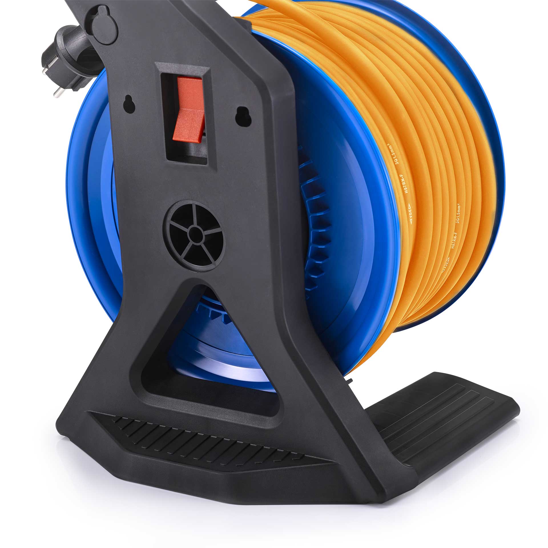 HEDI Kabeltrommel 40m H07BQ-F 3G1,5 Trittflächen