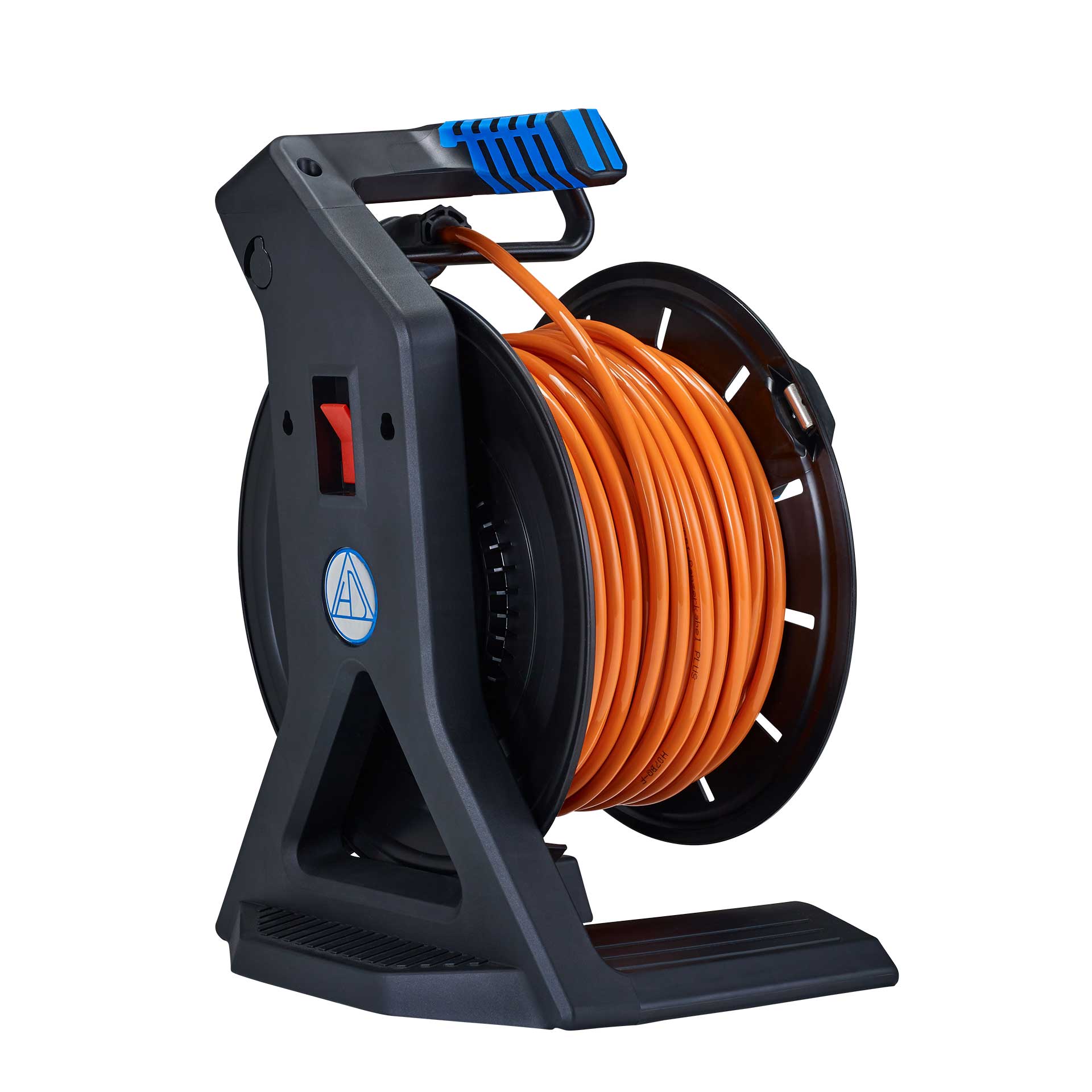 HEDI Kabeltrommel schwarz 40m H07BQ-F 3G1,5 orange Rueckseite