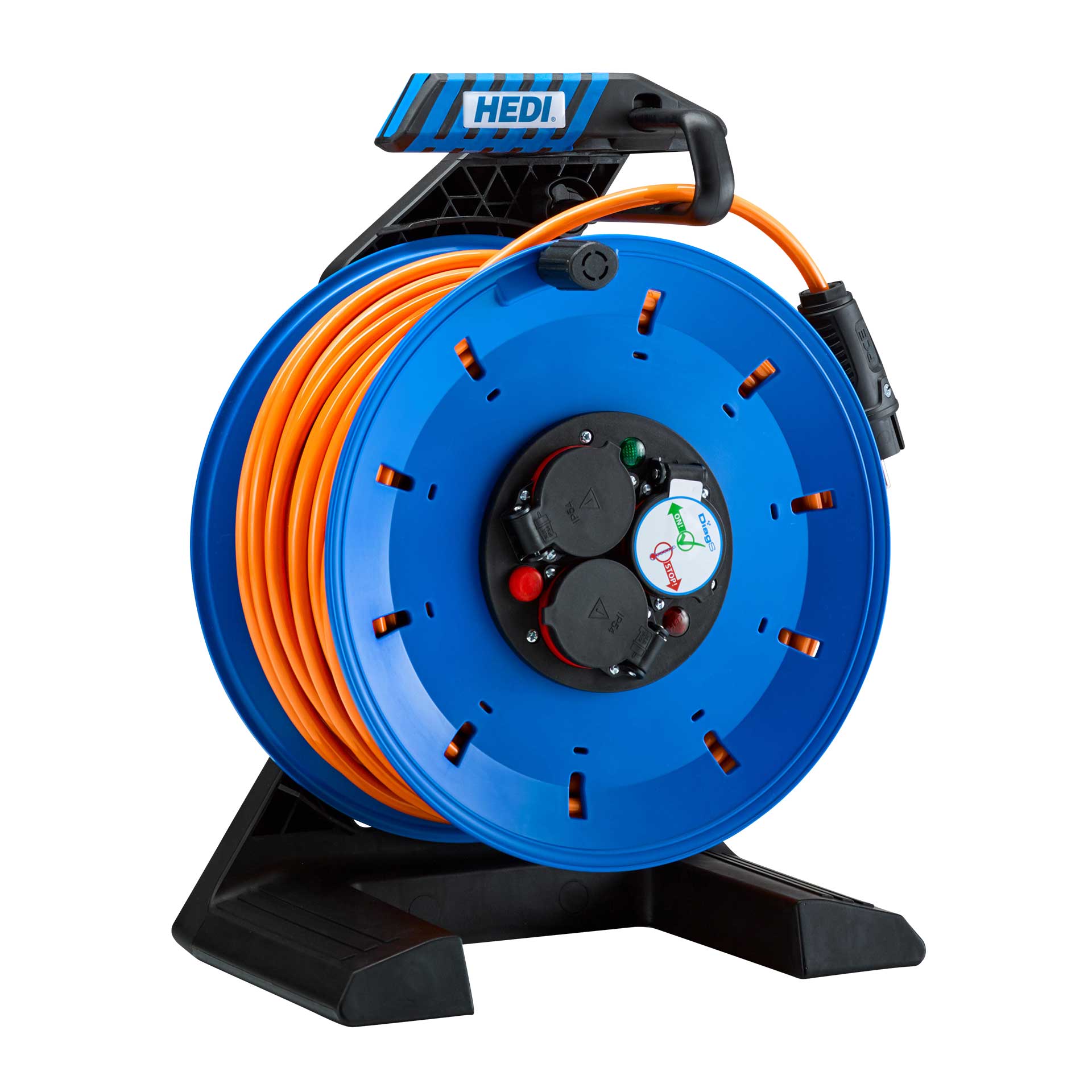 HEDI Vollkunststoff-Kabeltrommel Companion Plus H07BQ-F 3G1,5 50m