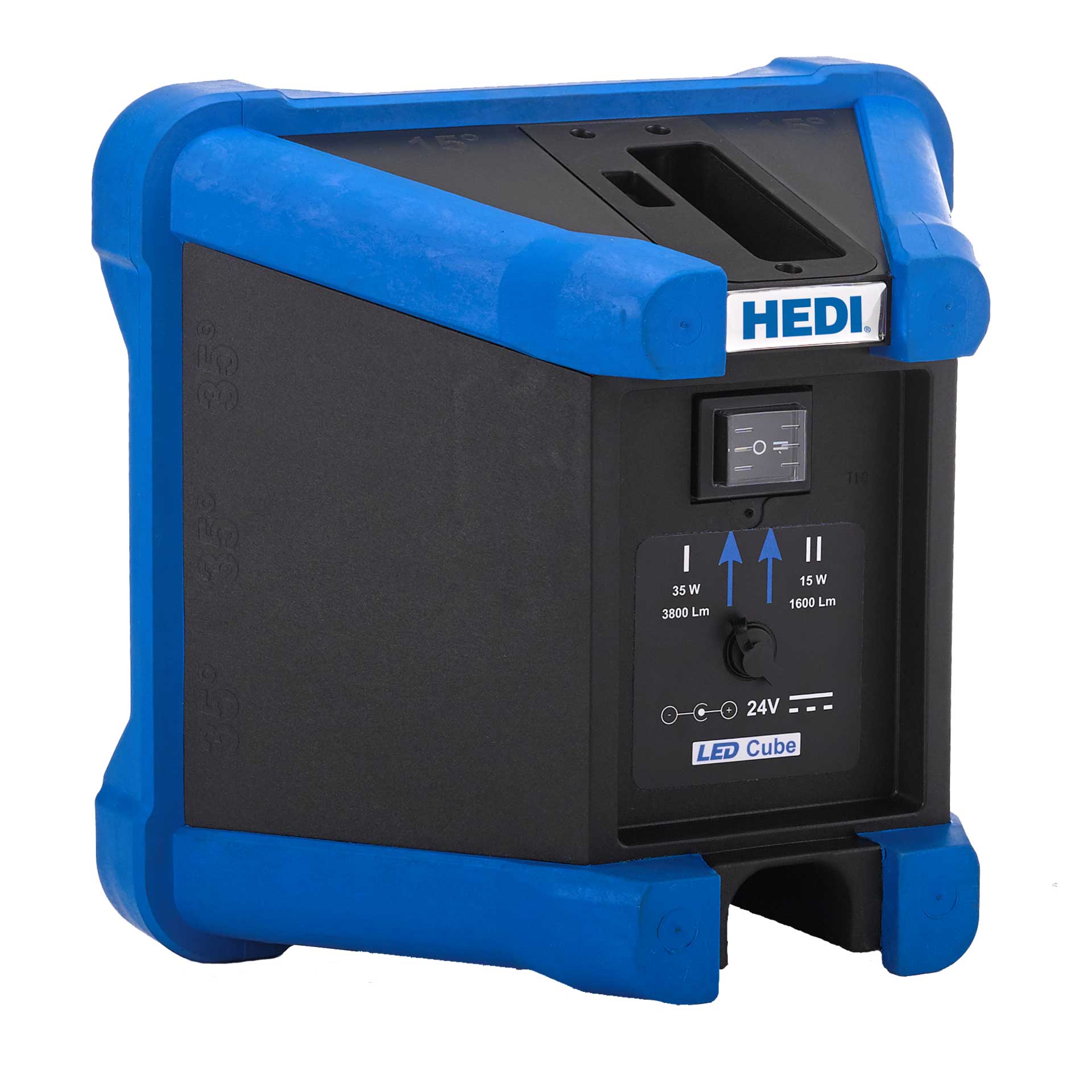HEDI Akku Arbeitlseuchte LEDCUBE 2-Lichtstufensteuerung