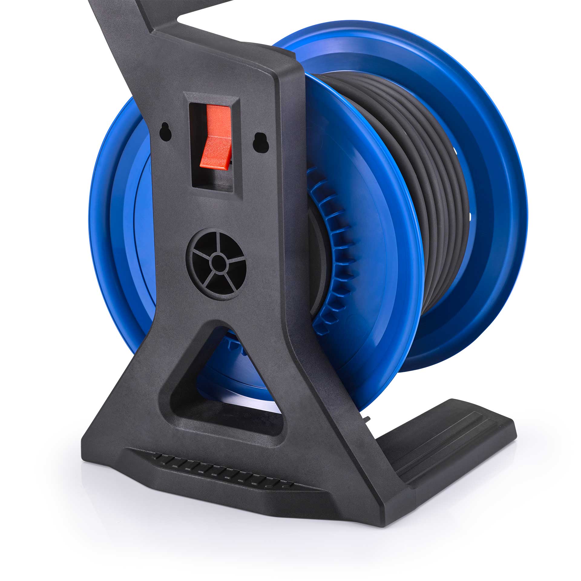 HEDI Vollkunststoff-Kabeltrommel Generation 7 Coworker 40m H05RR-F 3G1,5 Trittflaeche