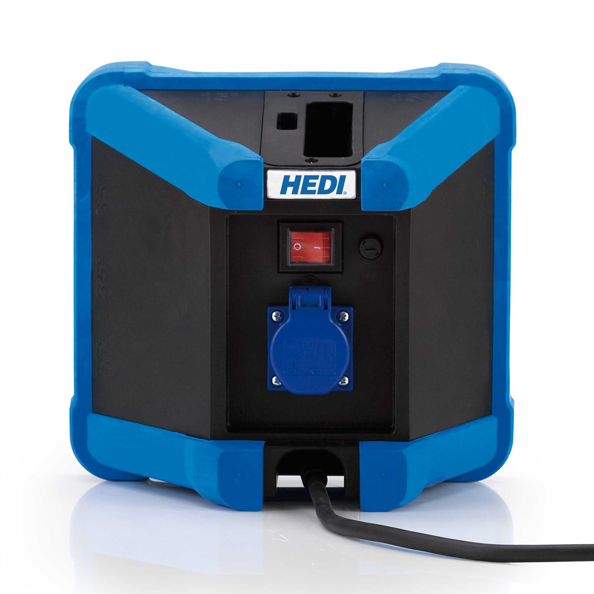 HEDI Arbeitsleuchte LEDCUBE Notlicht Rückseite