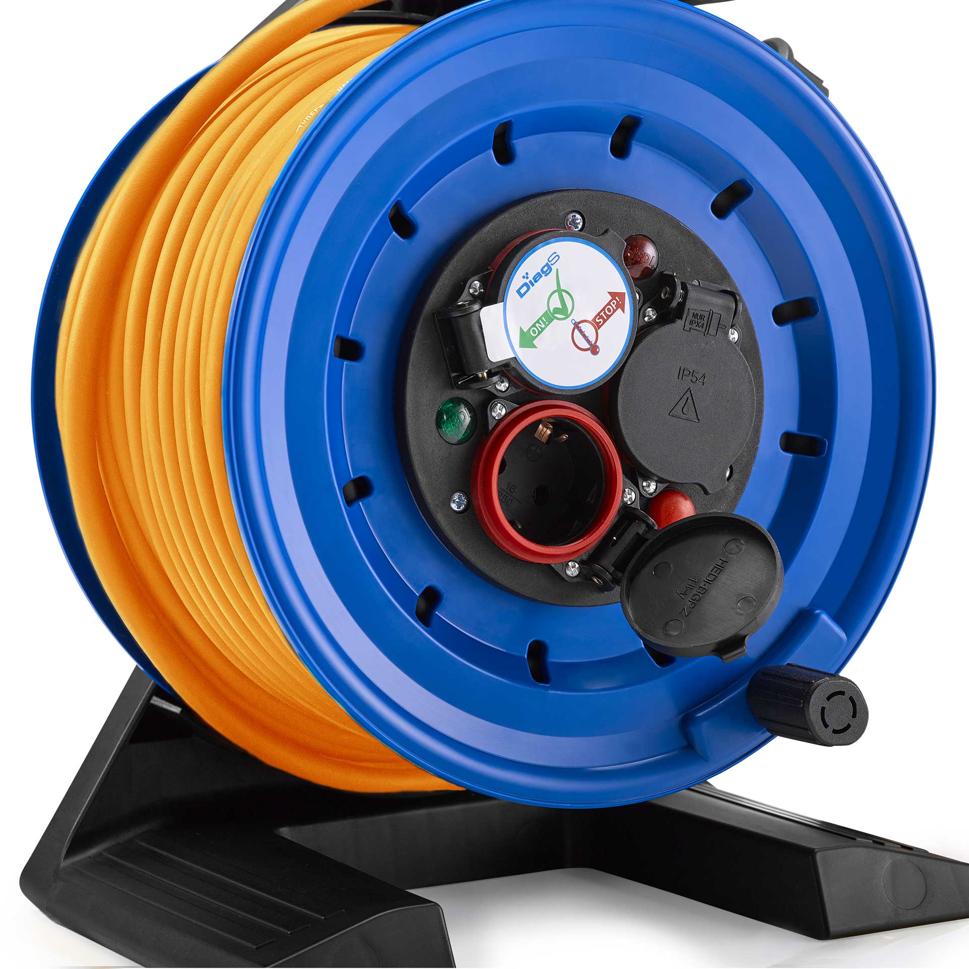 HEDI Kabeltrommel 40m H07BQ-F 3G1,5 Steckdosen