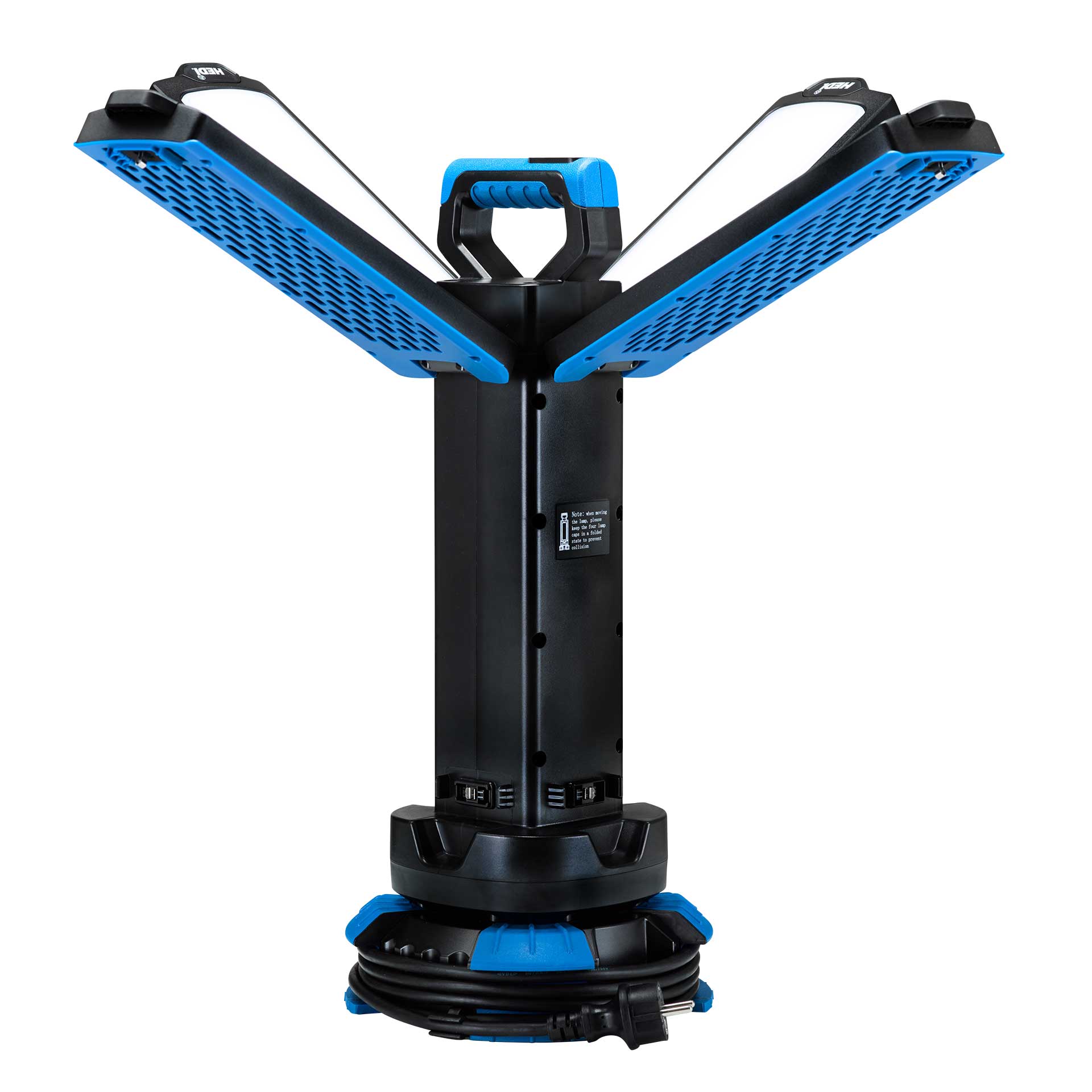 HEDI Arbeitsleuchte LED SUN 4 Seiten nach oben ausgeklappt