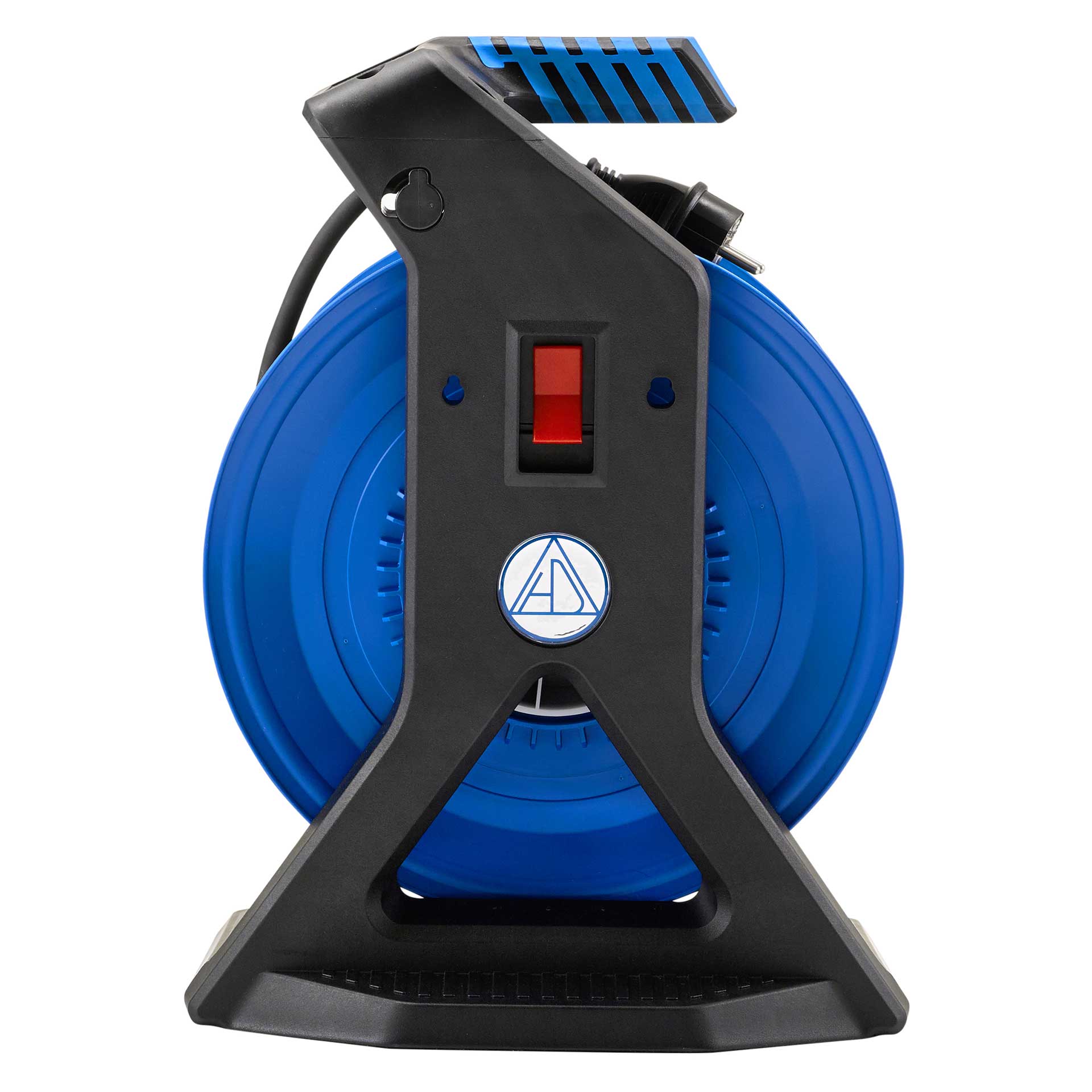 HEDI Vollkunststoff-Kabeltrommel Generation 7 Champion Schleifring 50m H07RN-F 3G1,5 Rueckseite