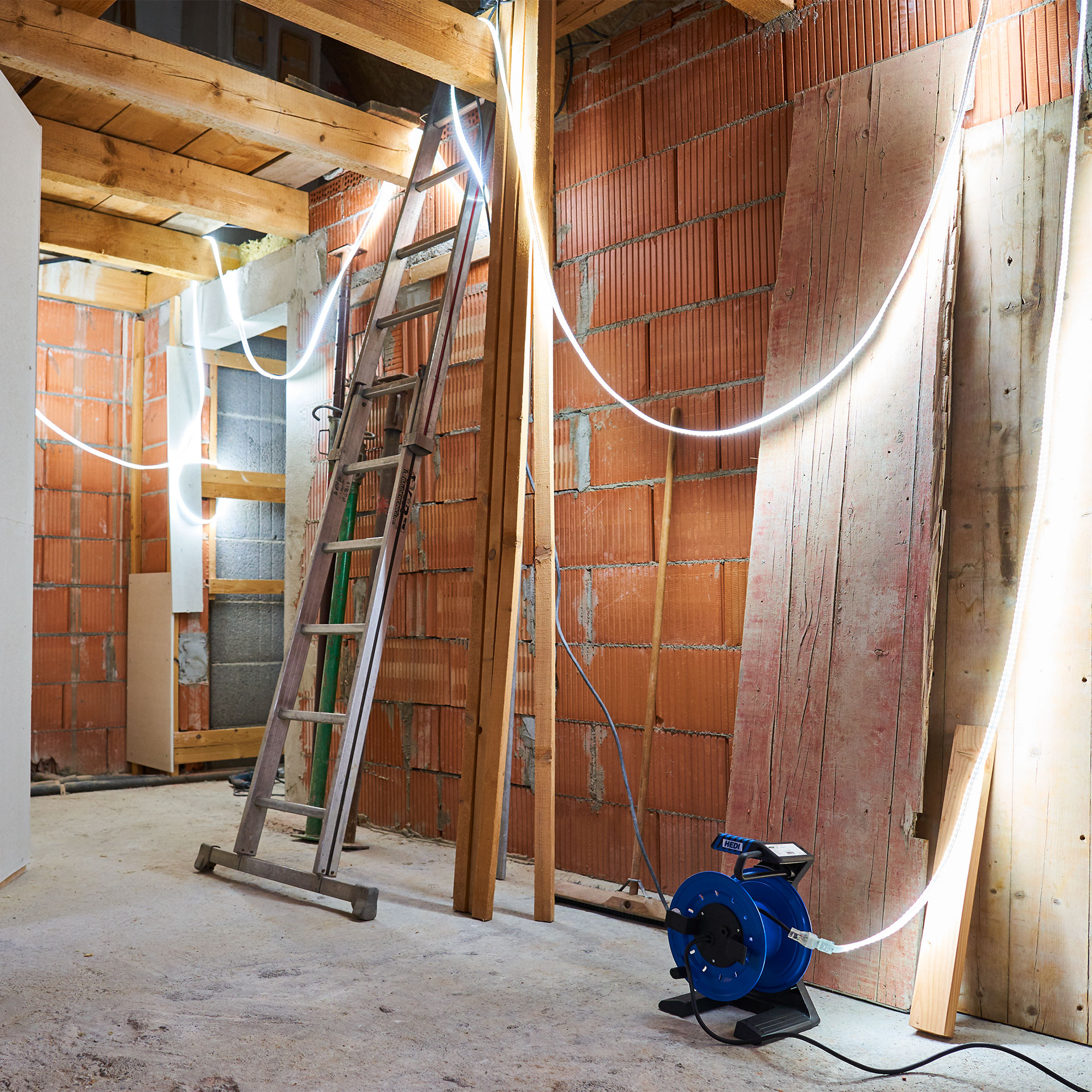 HEDI Vollkunststoff LED-Lichtband-Trommel Anwendung