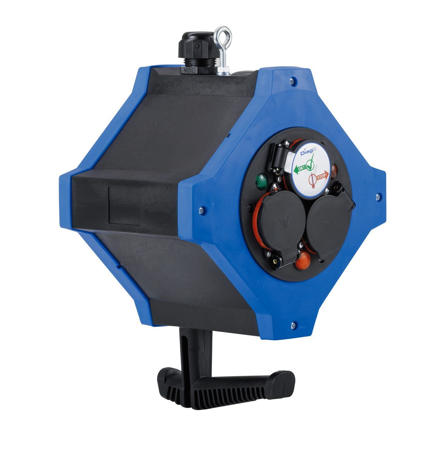 HEDI Hängeverteiler e.STATION Kombi-Ausführung Energie / CAT6 BTR Rückseite