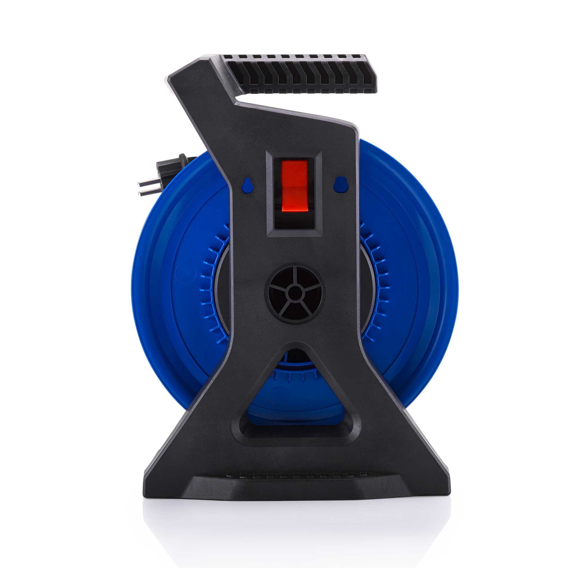 HEDI Vollkunststoff-Kabeltrommel Generation 7 Coworker 50m H07VV-F 3G1,5 Rueckseite