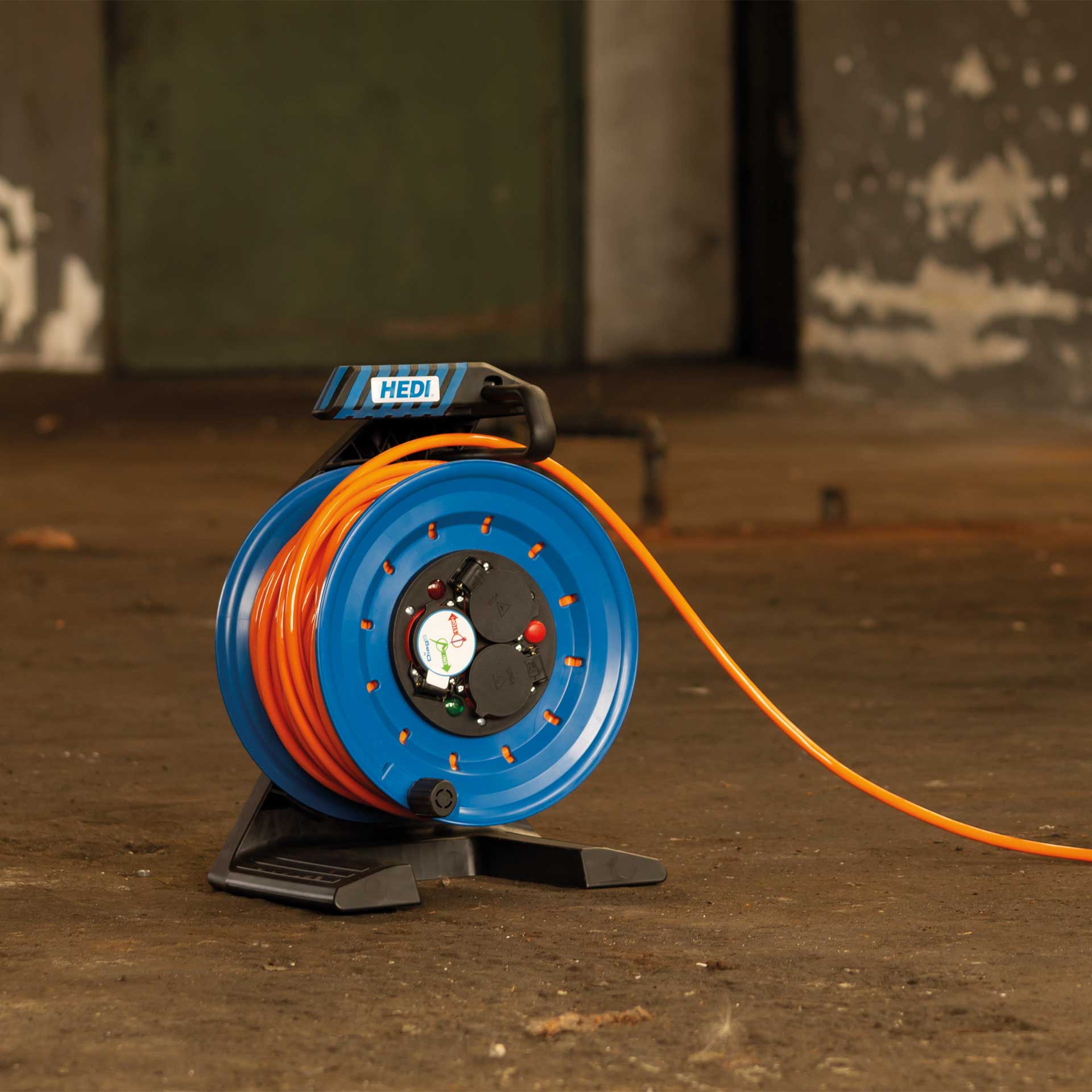 HEDI Kabeltrommel 40m H07BQ-F 3G1,5 Anwendungsbild