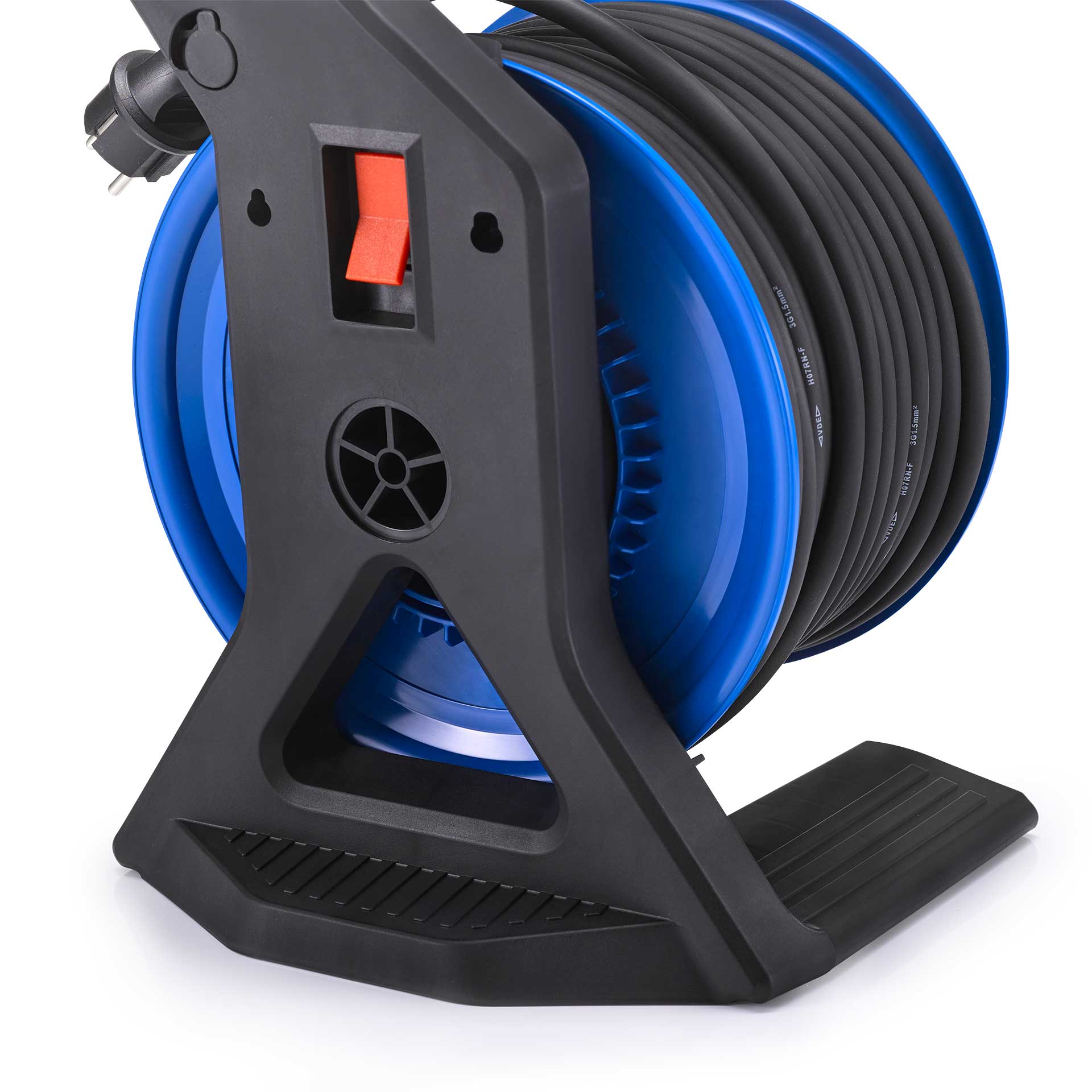 HEDI Kabeltrommel 50m H05RR-F 3G1,5 Trittflächen