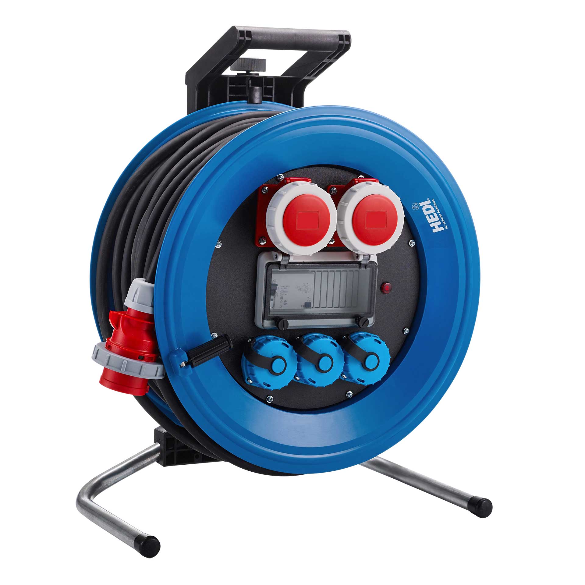 HEDI Kunststoff-Kabeltrommel Professional Plus Ø 450 mm, 16A-Ausführung, 25 m